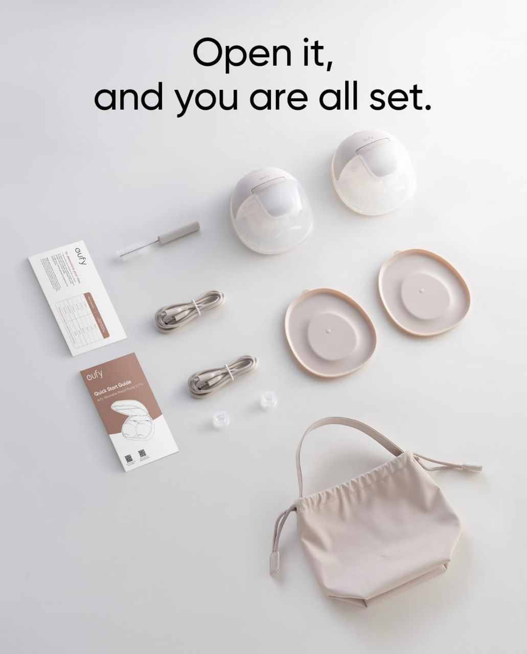 EUFY E10 Wearable Breast Pump 24mm| Hospital Grade with Apps - Image 2